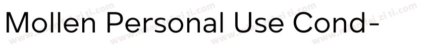Mollen Personal Use Cond字体转换